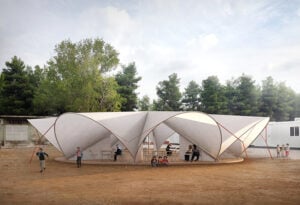 Maidan tent: il progetto di due architetti italiani per il campo profughi greco di Ritsona
