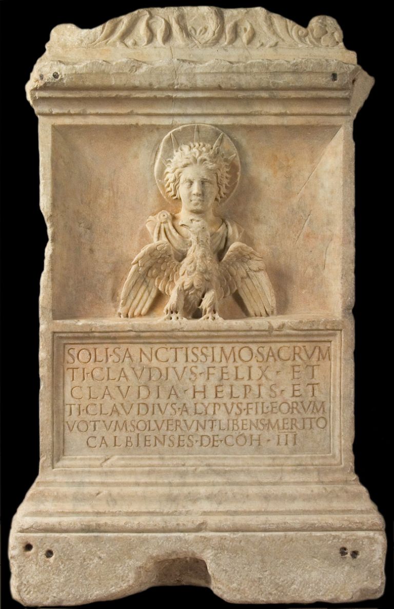 Altare dedicato al sole altissimo, seconda metà I secolo d.C., Musei Capitolini di Roma