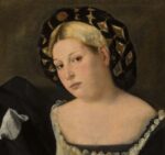 Bernardo Licinio, Ritratto di donna con balzo. Gallerie dell'Accademia di Venezia