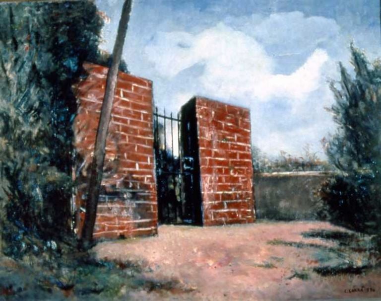Carlo Carrà, Cancello rosso