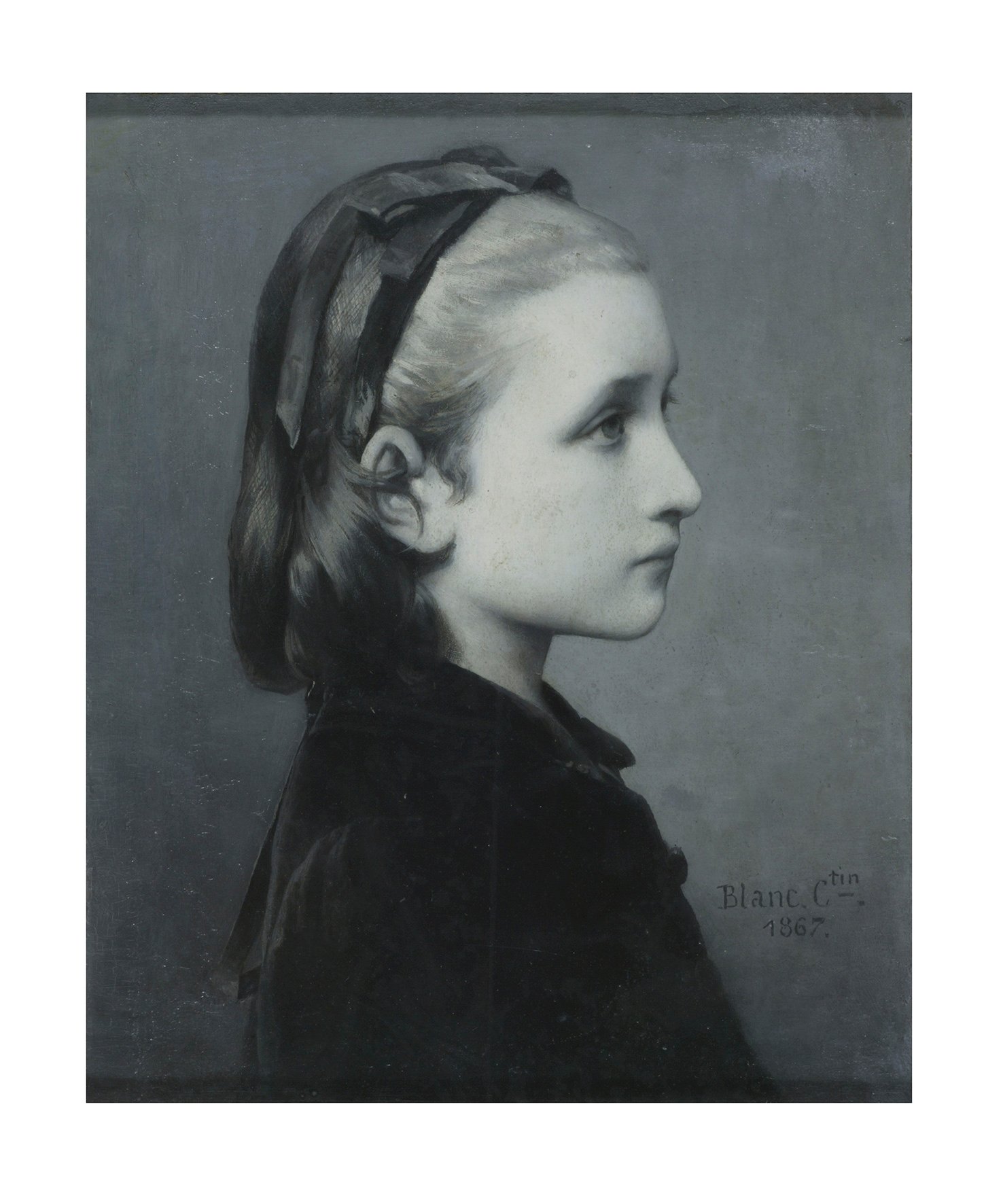 Célestin Joseph Blanc Head of a Girl, 1867 Oil on panel, 26.7 × 21.6 cm © Victoria and Albert Museum, London