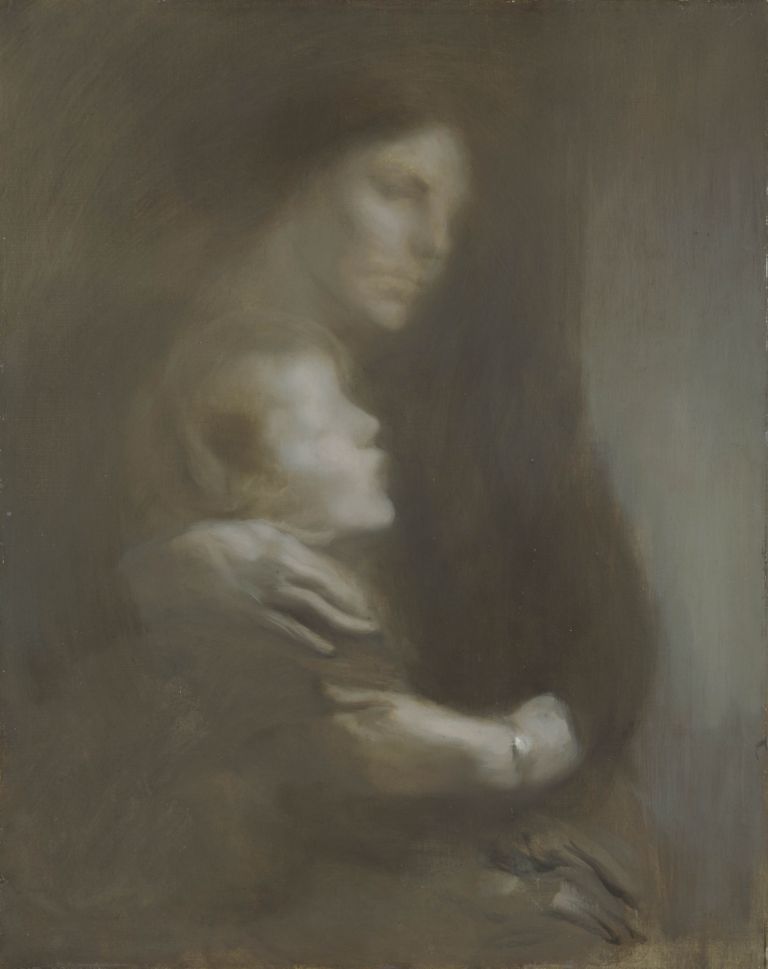 Eugène Carrière Maternity (Suffering), about 1896-7 Oil on canvas, 81.3 × 65.4 cm © Amgueddfa Genedlaethol Cymru - National Museum of Wales