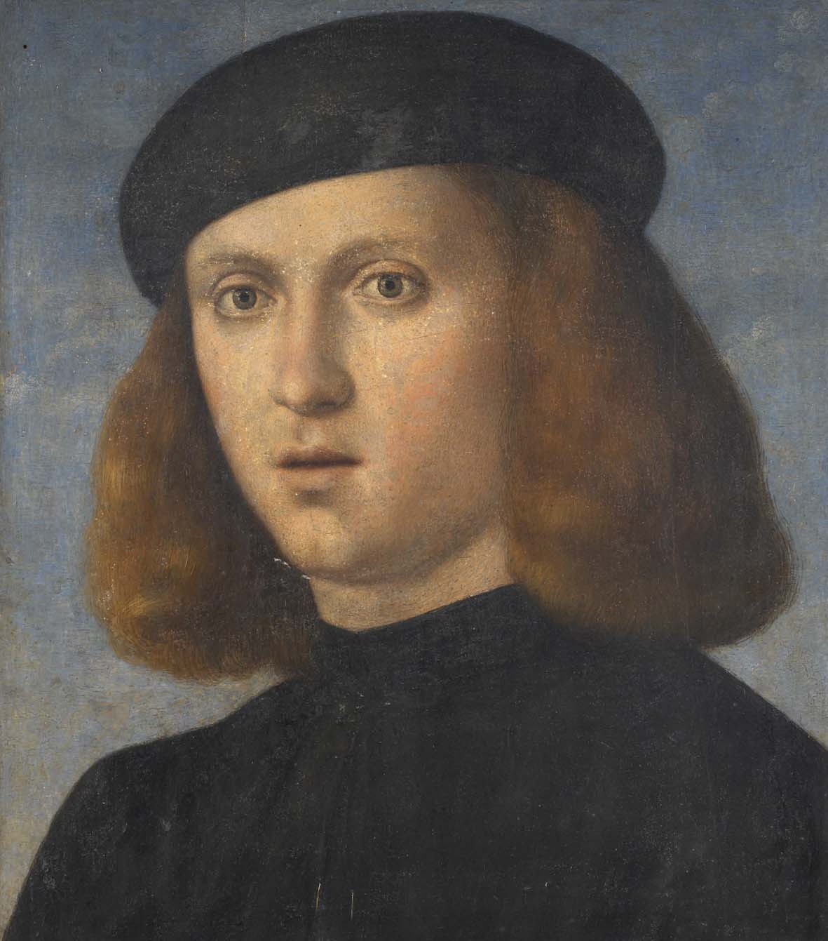 Francesco Bissolo, Ritratto di giovane con copricapo nero. Fondazione Brescia Musei