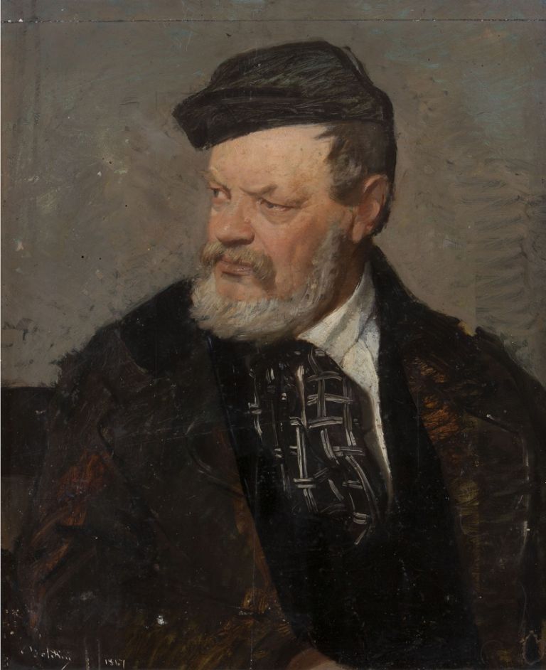 Giovanni Boldini, Ritratto del padre Antonio Boldini, 1867, olio su tela, 65x53cm, collezione privata, Ferrara