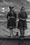 Knut Stokmo, Sámi girls, 1960. Photo courtesy Perspektivet Museum