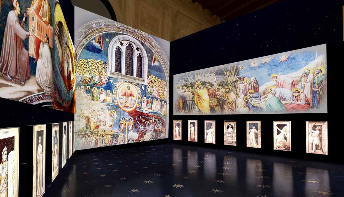 Magister Giotto. Exhibition view at Scuola Grande della Misericordia, Venezia 2017