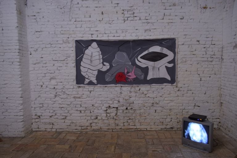 Maicol è Mirco. Exhibition view at Museolaboratorio Ex Manifattura Tabacchi, Città Sant'Angelo 2017