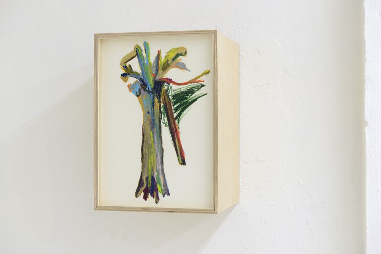 Matteo Fato, Senza titolo, (studio). 2015-2017, pastello a olio su carta, 35 x 50 x 35 cm, photo Michele Alberto Sereni