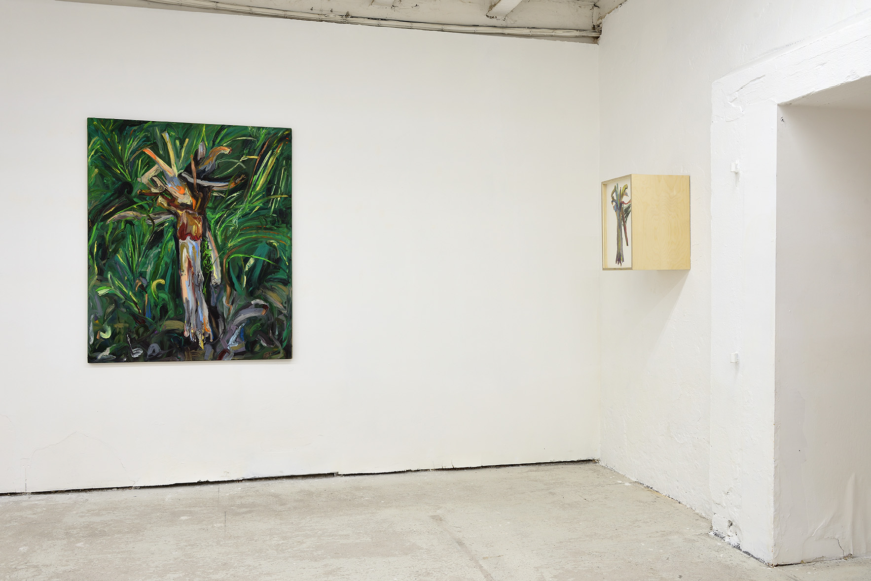 Matteo Fato, (Somersault), installation view at Galleria Michela Rizzo, Venezia 2017, photo Michele Alberto Sereni