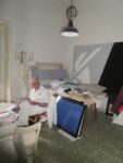 Natalino Tondo nel suo studio a Lecce, 2012. Photo Lorenzo Madaro