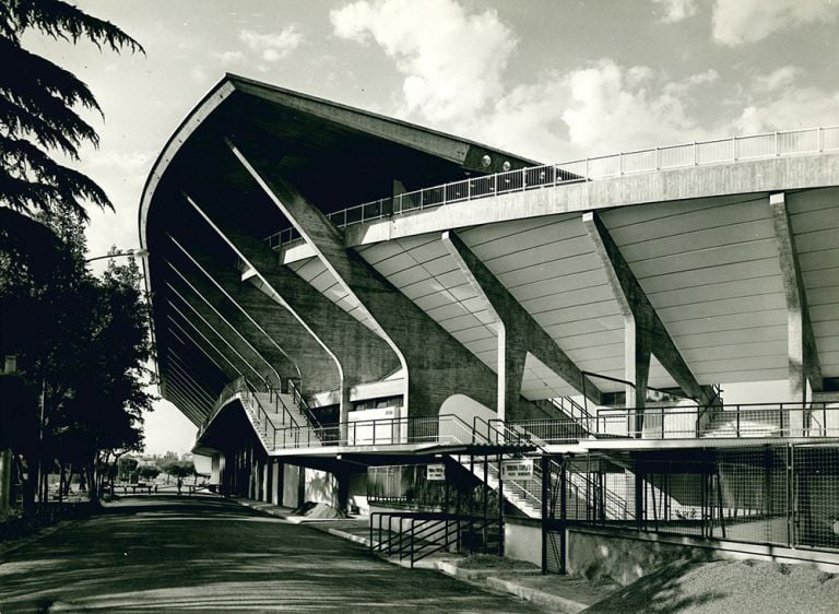 Stadio Flaminio (Pier Luigi Nervi e Antonio Nervi, 1959), Roma, Italia. Photo Oscar Savio. Courtesy Pier Luigi Nervi Project Association, Brussels