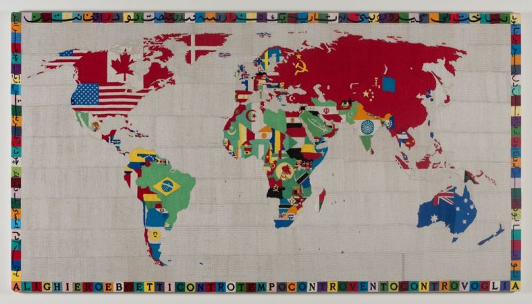 Alighiero Boetti, Mappa, 1988. © 2017 Artists Rights Society (ARS), New York - SIAE, Rome. Courtesy Kunstmuseum Basel and Sammlung Goetz, München. Photo Wilfried Petzi, Munich