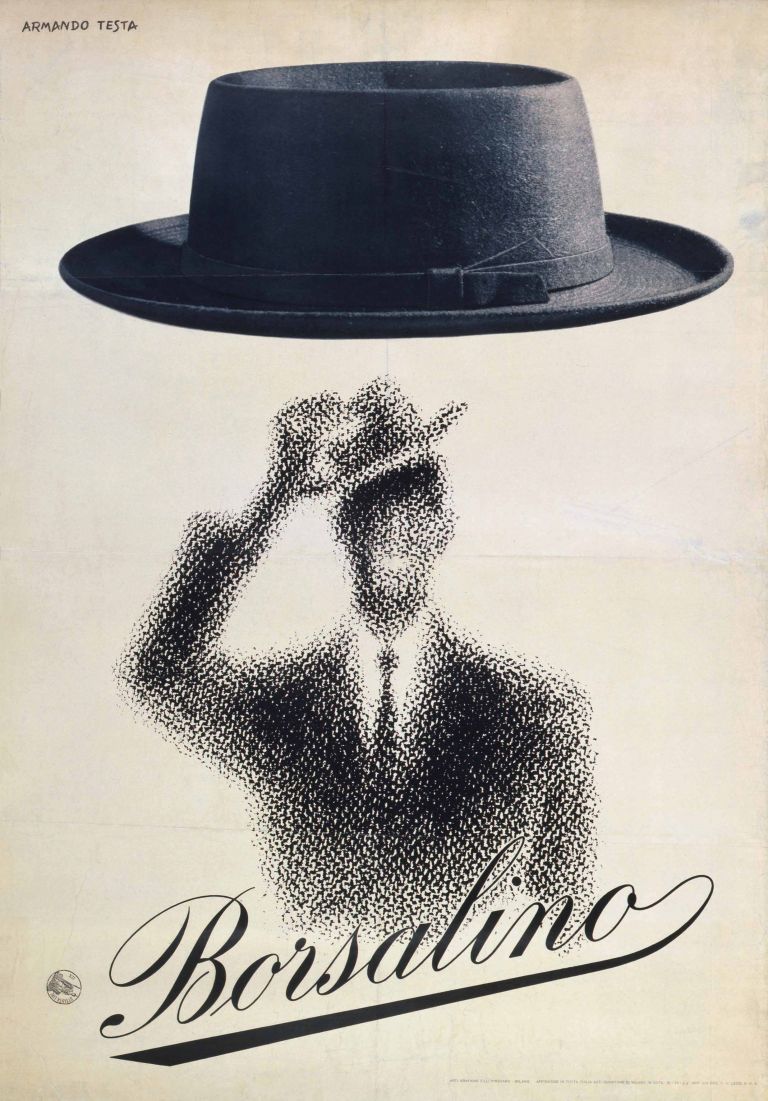 Armando Testa, Borsalino, 1954, litografia