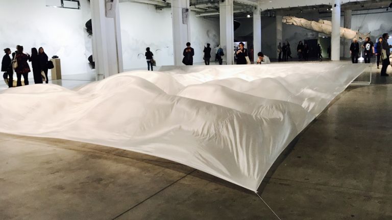 Biennale di Lione 2017. Hans Haacke, White Wide Flow, 1967 2008