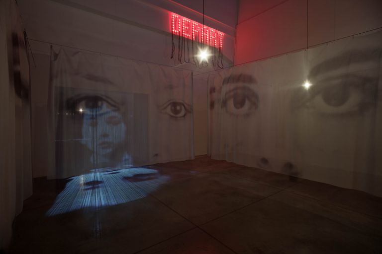 Christian Boltanski. Anime. Di luogo in luogo. Installation view at MAMbo, Bologna 2017. Photo credit Matteo Monti. Courtesy Istituzione Bologna Musei