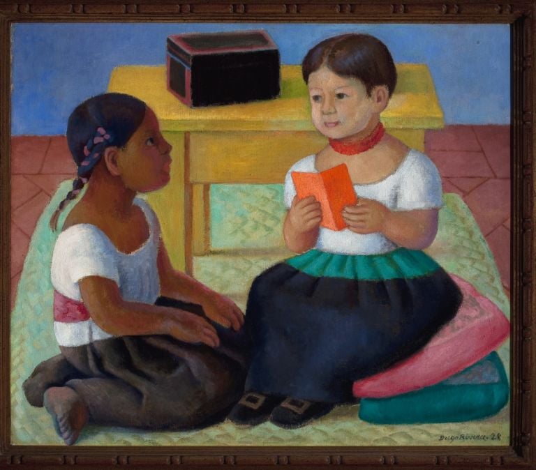 Diego Rivera, Pico e Inesita, 1928, Óleo sobre tela, Colección particular en comodato, Museo Nacional de Arte