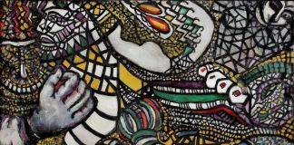 Fahrelnissa Zeid, Lotta contro l'astrazione, 1947. Olio su tela, 101 x 151 cm. Collezione Istanbul Modern, Eczacibaşi Group. © Raad Zeid Al Hussein. Courtesy Tate, Londra