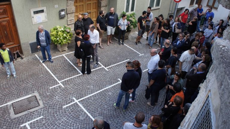 Filippo Berta, Dentro o fuori, Opera permanente e performance-A Cielo Aperto 2017