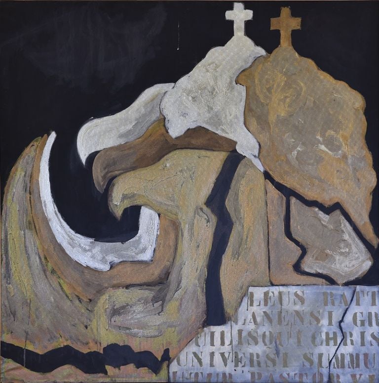 Franco Angeli, Aquila, 1964, olio su tela, 120 x 120 cm