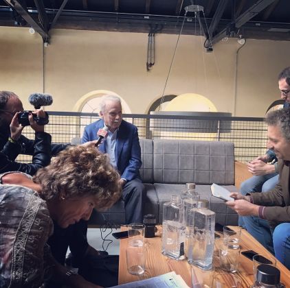 Giorgio Moroder al round table dei giornalisti, OGR Torino, photo Claudia Giraud
