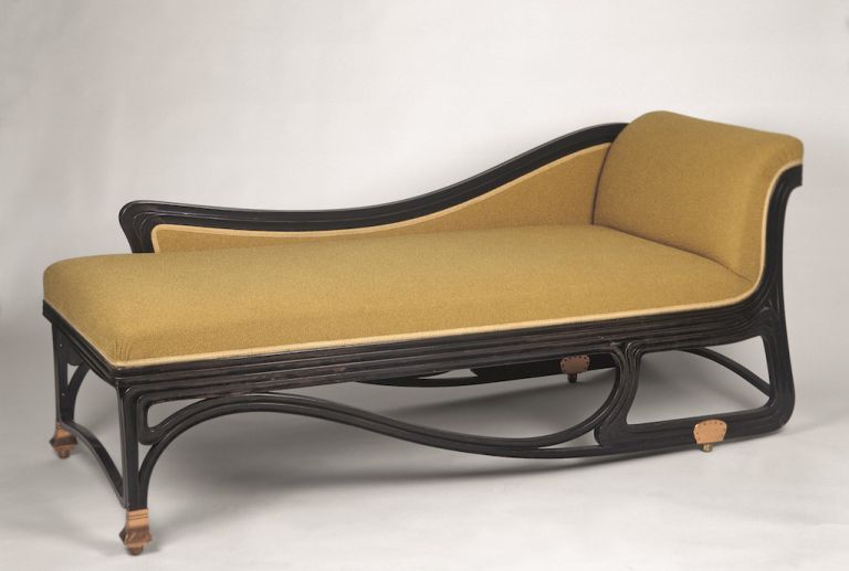 Gustav Siegel, realizzazione Jacob & Joseph Kohn, Vienna, Chaise longue, dopo il 1900