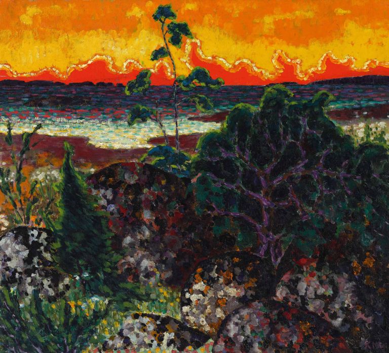 Konrad Mägi, Paesaggio con nuvola rossa. 1913-14. Museo nazionale d’arte estone, Tallinn © Stanislav Stepashko