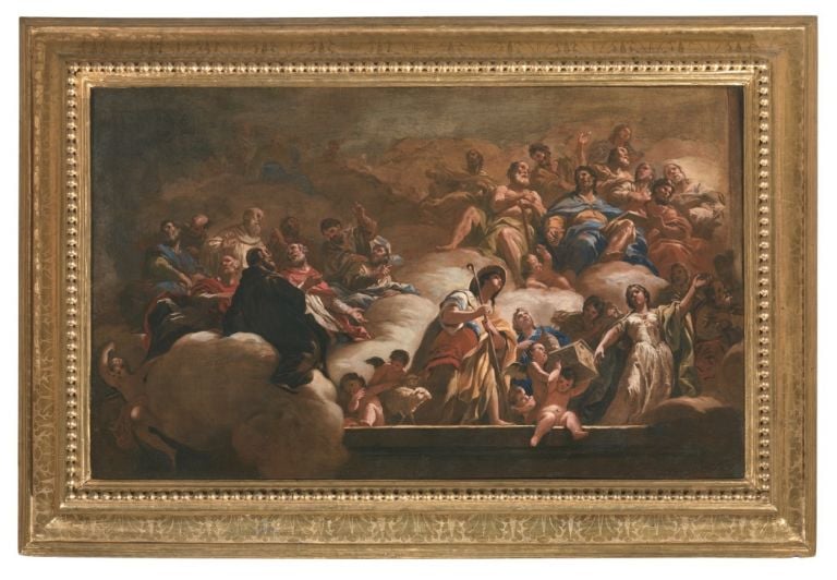 Luca Giordano, Dedicazione della cappella Corsini, 1682, bozzetto