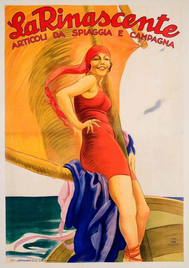 Marcello Dudovich, La Rinascente, 1925. Galleria L'Image, Alassio