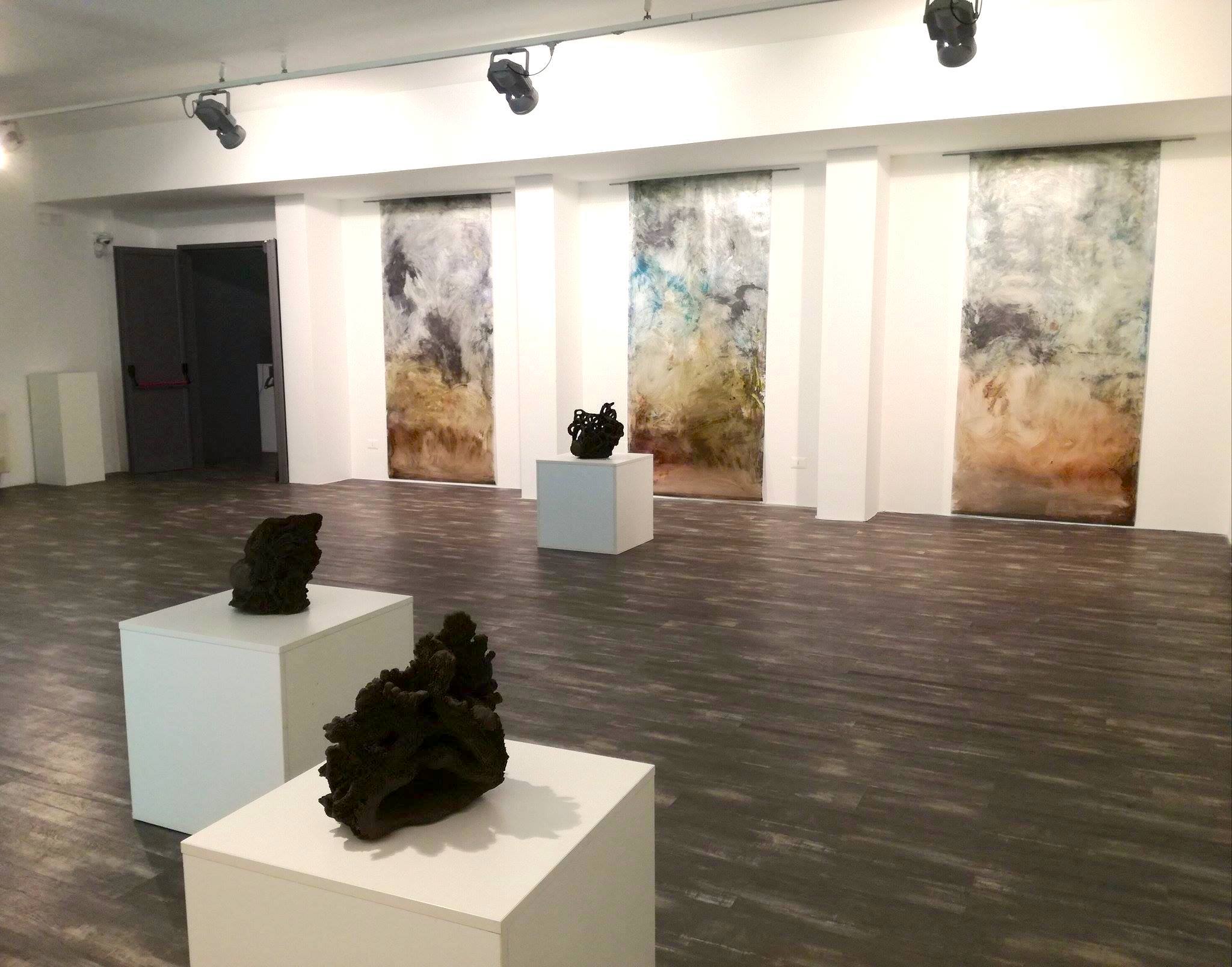 Showcase Sarah Jérôme. Exhibition view at Fondazione Museo Pino Pascali, Polignano a Mare 2017