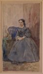 Silvestro Lega, Studio per il ritratto della moglie del pittore Odoardo Borrani, 1872. Domodossola, Collezione Poscio