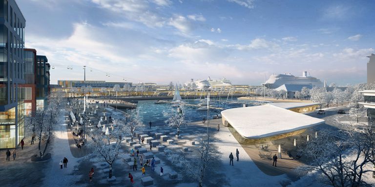 ZHA Port of Tallinn, Masterplan. ©Zaha Hadid Architects (ZHA) – Elaborazioni grafiche by VA-Render