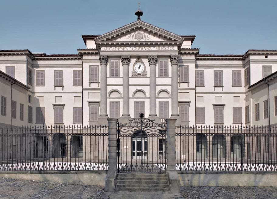 Accademia Carrara di Bergamo, facciata Foto Mario Cresci
