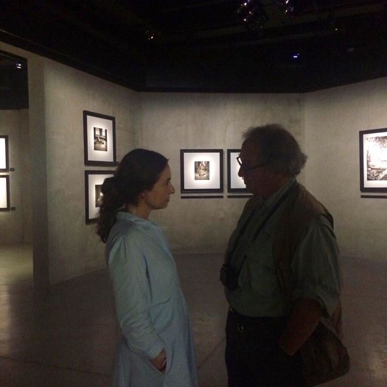 Alessia Glaviano e Larry Fink all'Armani Silos di Milano