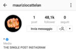 Arte contemporanea e Instagram. Maurizio Cattelan