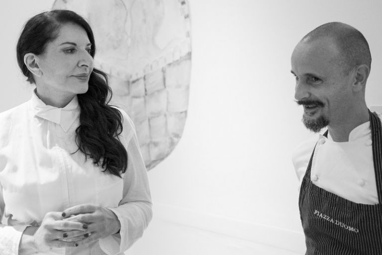 Marina Abramović ed Enrico Crippa