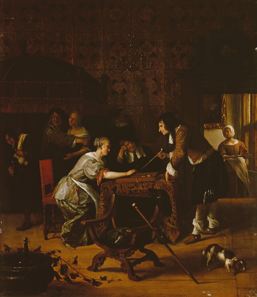 Jan Steen, Tric-Trac Players, 1667 © State Hermitage Museum, St Petersburg