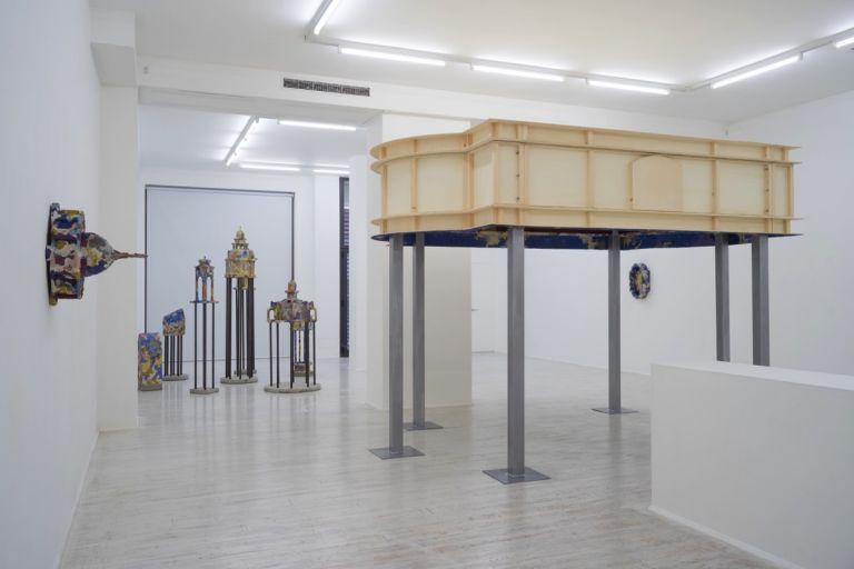 Edoardo Piermattei. Patroni. Exhibition view at Galleria Thomas Brambilla, Bergamo 2017