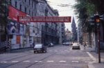 Fernando De Filippi, striscione stradale, Milano 1979