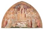 Ambrogio Lorenzetti, Maestà e Storie di San Galgano, affreschi strappati, dalla chiesa di San Galgano a Montesiepi (Chiusdino), particolare dopo il restauro