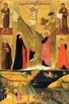 Ambrogio Lorenzetti, Crocifissione, quattro Santi, Natività e Annuncio ai pastori, tempera e oro su tavola, cm. 64,5 x 44,7, Francoforte, Städel Museum foto © Städel Museum / Artothek