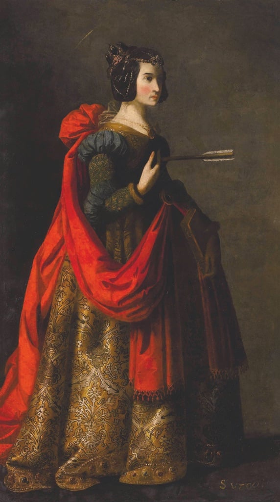 Francisco Zurbarán, Saint Úrsula, 1635. Collezione private