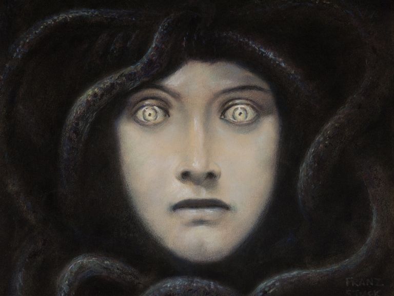 Franz von Stuck, Testa di Medusa, 1892 ca.