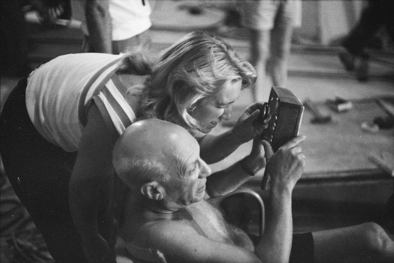Maya and Picasso. “Le mystère Picasso”, Nice (Studios de la Victorine) 1955 © Succession Picasso 2017 PICASSO ADMINISTRATION 8 rue Volney 75002 Paris Photo by Edward Quinn © edwardquinn.com Maya and Picasso. “Le mystère Picasso”, Nice (Studios de la Victorine) 1955 © Succession Picasso 2017 PICASSO ADMINISTRATION 8 rue Volney 75002 Paris Photo by Edward Quinn © edwardquinn.com