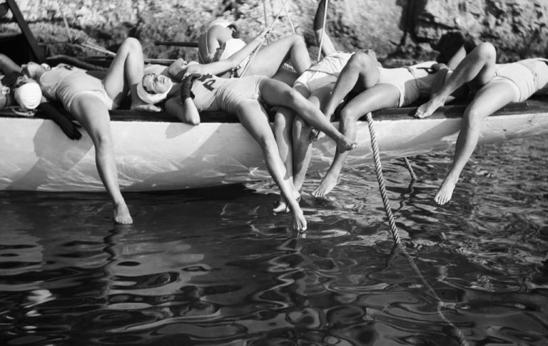 Jacques Henri Lartigue, On the set of the movie 'Les aventures du Roi Pausole' © Ministère de la Culture–France, AAJHL. Courtesy of The CLAIR Gallery