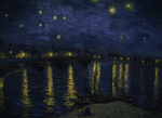 Landscape Starry Night over the Rhone