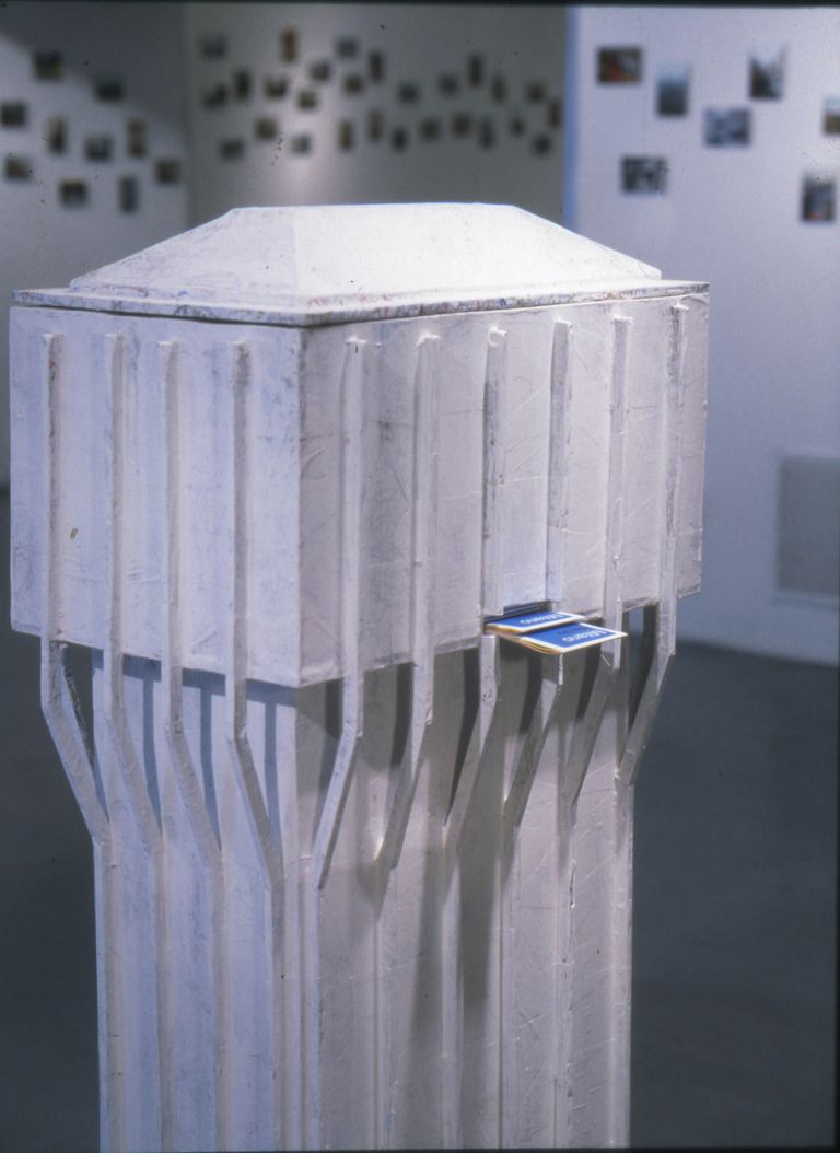Luca Vitone, Wide City, 1998. Collezione Museo del Novecento, Milano. Veduta della mostra presso Opensace, Milano 1998. Photo Giulio Buono