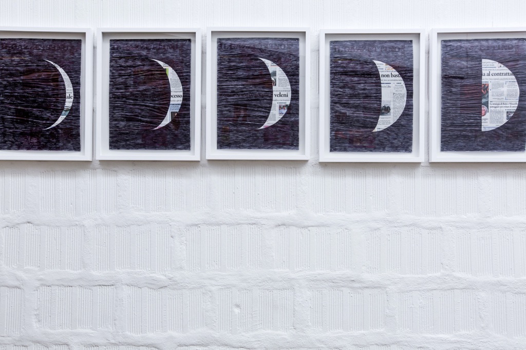 Marco Godinho, Lunar Cycle (9 July – 6 August 2017) (particolare), 2017, photo Nico Covre e Galleria Massimodeluca
