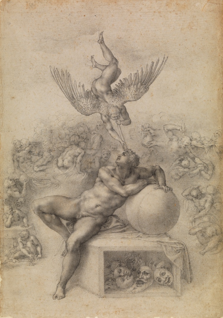The Dream (Il Sogno), circa 1533, Michelangelo Buonarroti