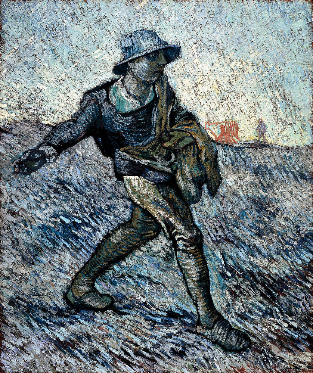 Vincent van Gogh, Il seminatore (da Millet), 1890, olio su tela, cm 64 x 55. Otterlo, Kröller-Müller Museum