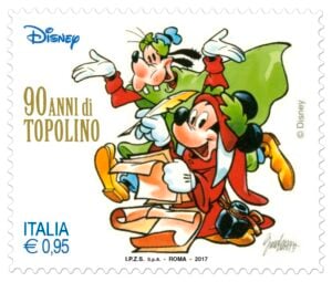 Ecco i nuovi francobolli dedicati a Topolino disegnati dal grande fumettista Giorgio Cavazzano